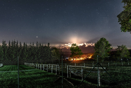 满城繁星的夜空