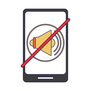 智能手机静音符号照片