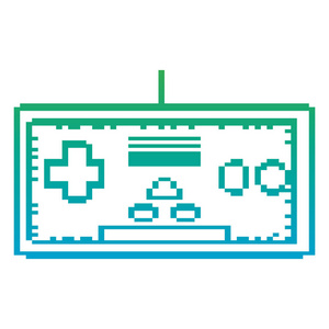退化线路视频游戏模拟器控制器数字技术矢量插图