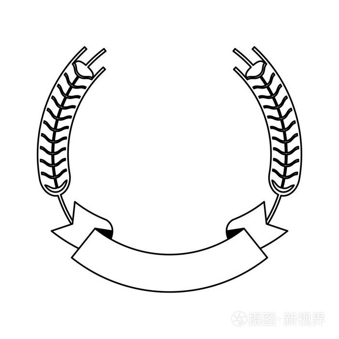 黑白小麦食品符号插画-正版商用图片17vsnr-摄图新视界