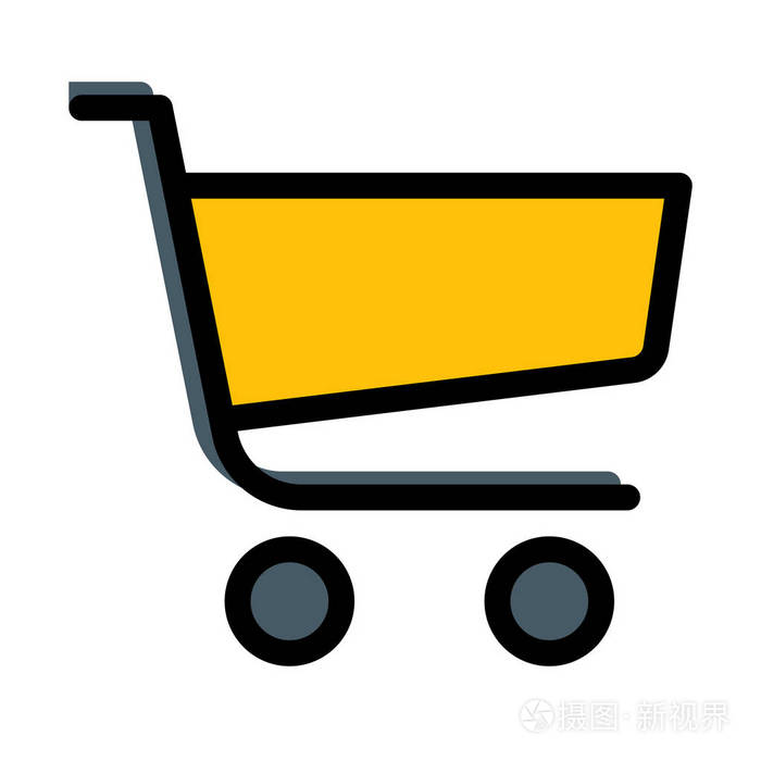 购物车手推车矢量插图