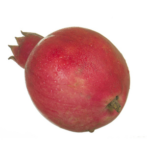 在白色上分离的成熟的柚子果实