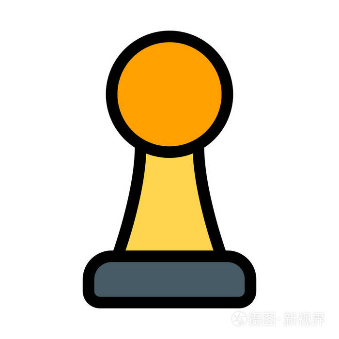 棋子棋图形矢量插图