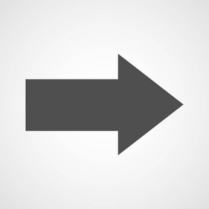 矢量图. 箭头向右隔离在光背景上.照片