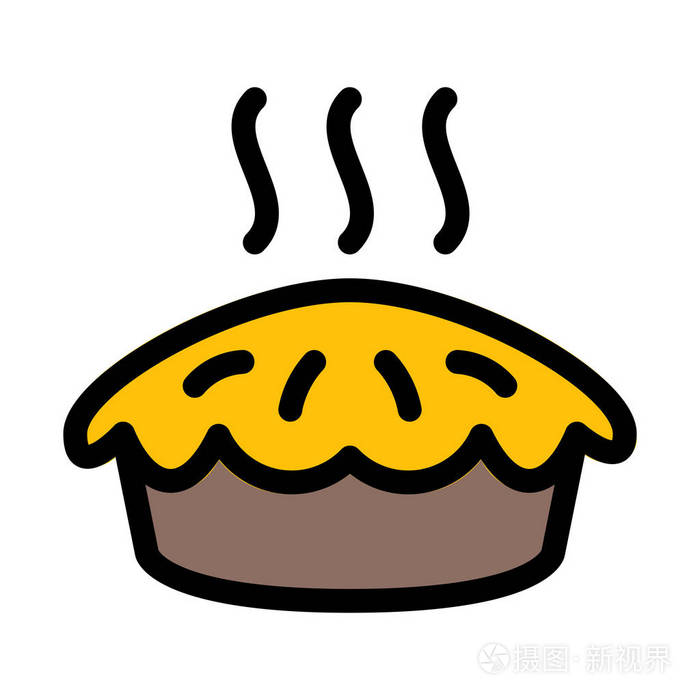 热服务馅饼矢量插图插画-正版商用图片17vzs9-摄图新视界