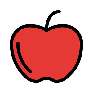 苹果营养水果矢量插图