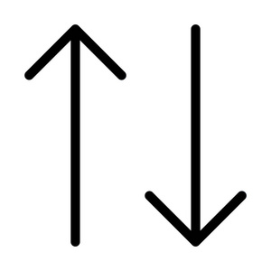 竖直双向箭头图片