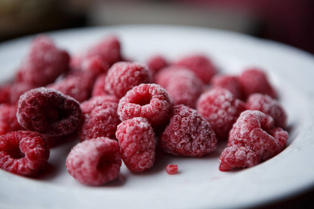  taste.Little red berries close up