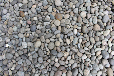 卵石岩石和石头作为花园中的自然装饰。 冥想