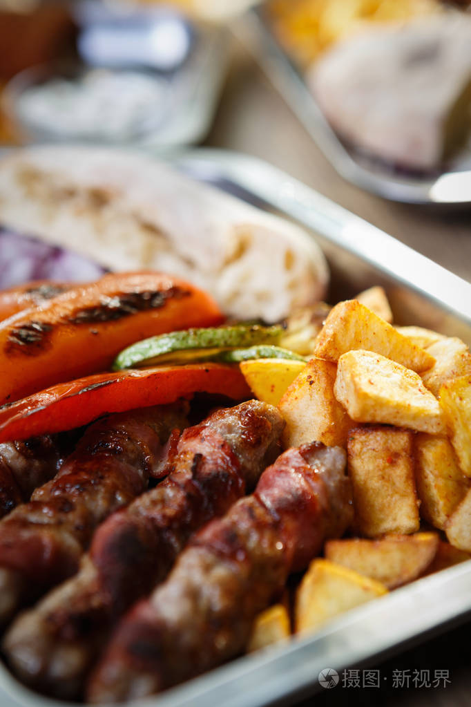 fried potato.food composition background.close up food shot