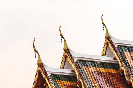 寺庙有崇光寺美丽的泰国艺术。