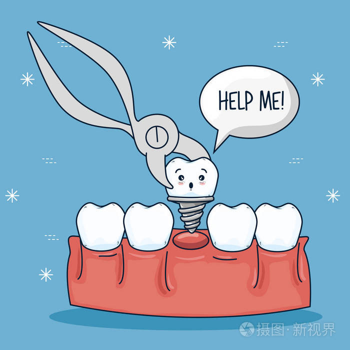 假牙治疗和带假牙的牙套