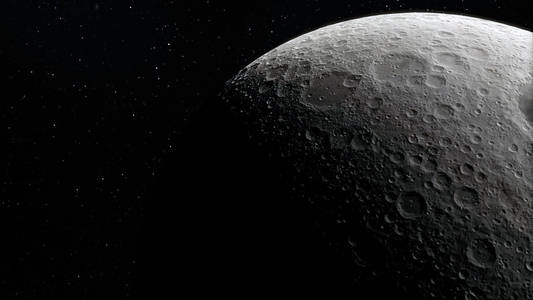 月球在外太空, 表面.照片