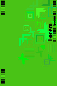 现代抽象几何背景矢量小册子封面设计