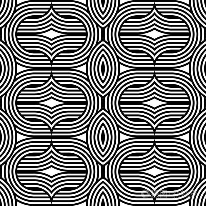 设计无缝单色交错图案. 抽象背景. 矢量艺术