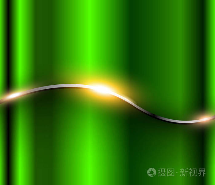 背景银绿色闪亮的金属铬波矢量插图