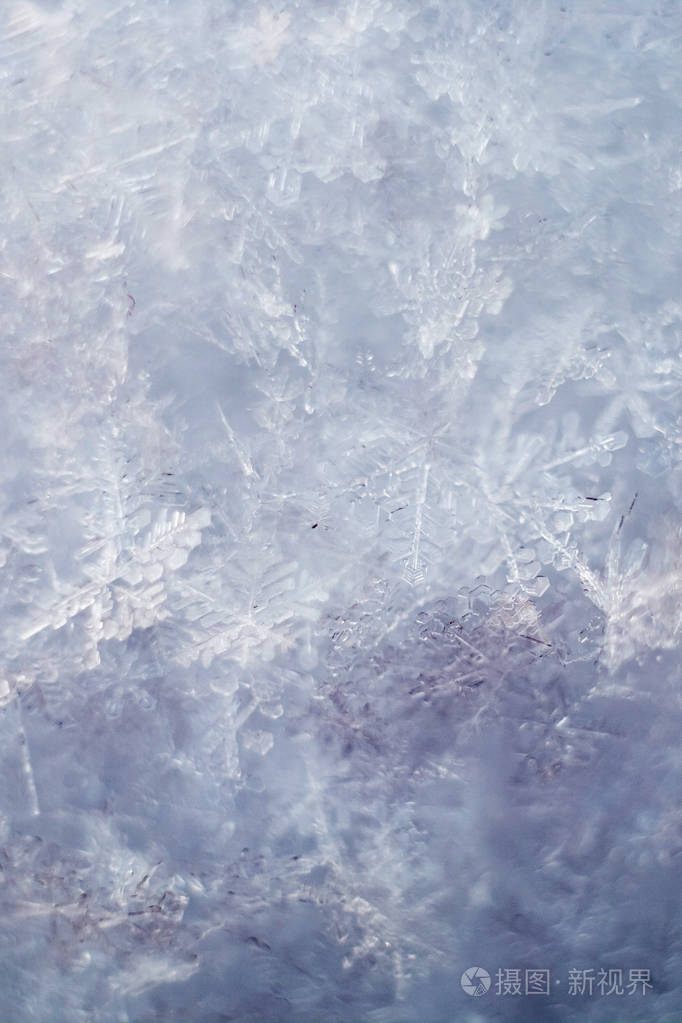 雪霜水晶冬面纹理