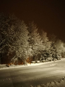 例如在夜里，每个人都被雪覆盖着。在夜里，每个人都被雪覆盖着在夜晚，当下雪的时候，每个人都被雪覆盖着