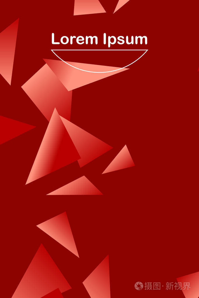 插画 多边形抽象插图. 水晶横幅海报几何背景.eps