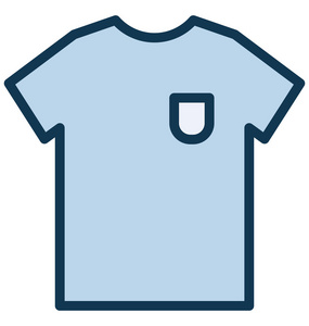 袖子t恤孤立矢量图标,可以很容易地修改或编辑照片