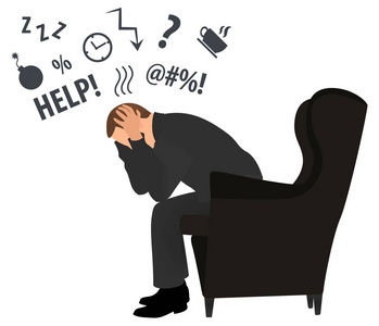 上班疲惫图片-上班疲惫素材-上班疲惫插画-摄图新视界