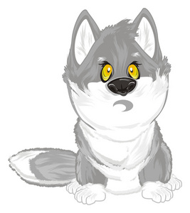 动漫小狼崽图片