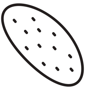 马铃薯孤立矢量图标，可以很容易地修改或编辑