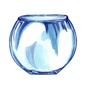 透明彩色玻璃瓶. 水彩各种玻璃瓶.