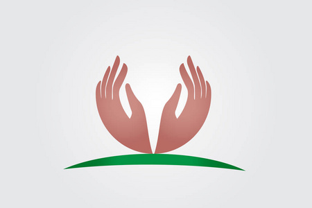 handshape希望手标志矢量图像模板照片