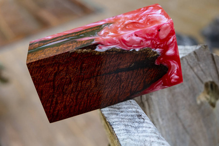 铸造环氧树脂稳定罩面木红色抽象艺术背景