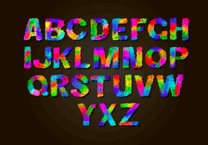 彩色纸贴花abc负字母海报模板排版设计.照片