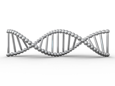 DNA链。 抽象的科学背景。 美丽的插画。 生物技术生物化学遗传学和医学概念。 3D渲染