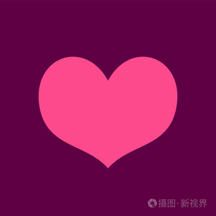爱符号为您的网站设计标志应用程序ui. 简单的矢量元素插图.