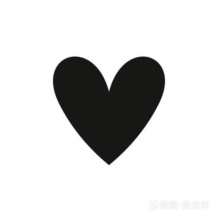 爱符号为您的网站设计标志应用程序ui. 简单的矢量元素插图.