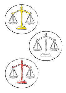 涂鸦矢量手绘装饰刻度图标