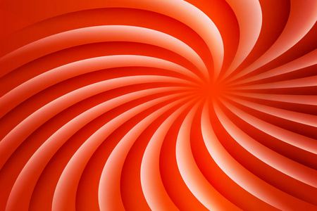 白色和红色旋转催眠螺旋。 光学错觉。 催眠迷幻矢量插图。 旋转抽象背景。 易于编辑项目的设计模板。