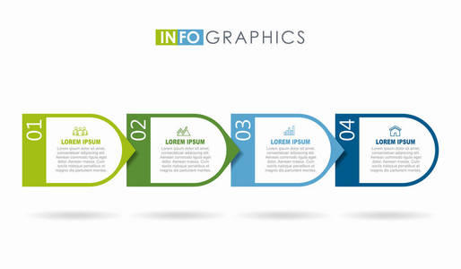 信息图表设计模板与地方为您的数据。矢量图