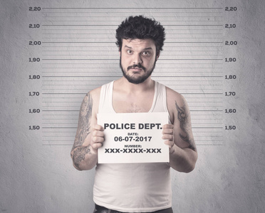 在监狱中被捕罪犯照片