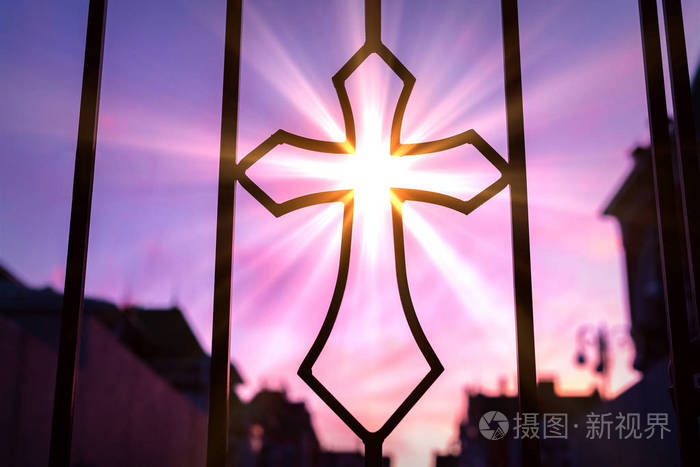 基督教的宗教模式. 美丽的背景