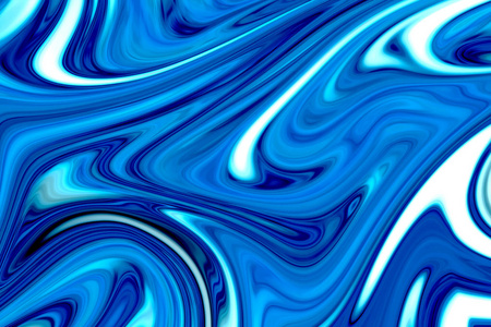 现代艺术模式。液体抽象冰冬季图案与蓝色图形颜色艺术形式。抽象液体流动的数字背景