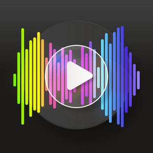 音乐播放器可视化音频图片-音乐播放器可视化音频素材-音乐播放器