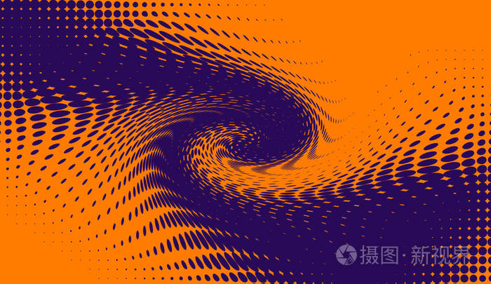 抽象二元背景螺旋波半色调纹理时尚的合成波网络朋克梯度设计