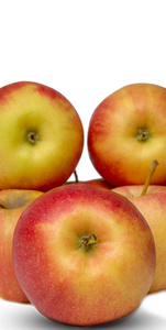 白色背景下的水果红苹果图像