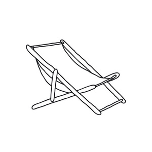 婴儿床上涂鸦躺椅涂鸦线图标照片