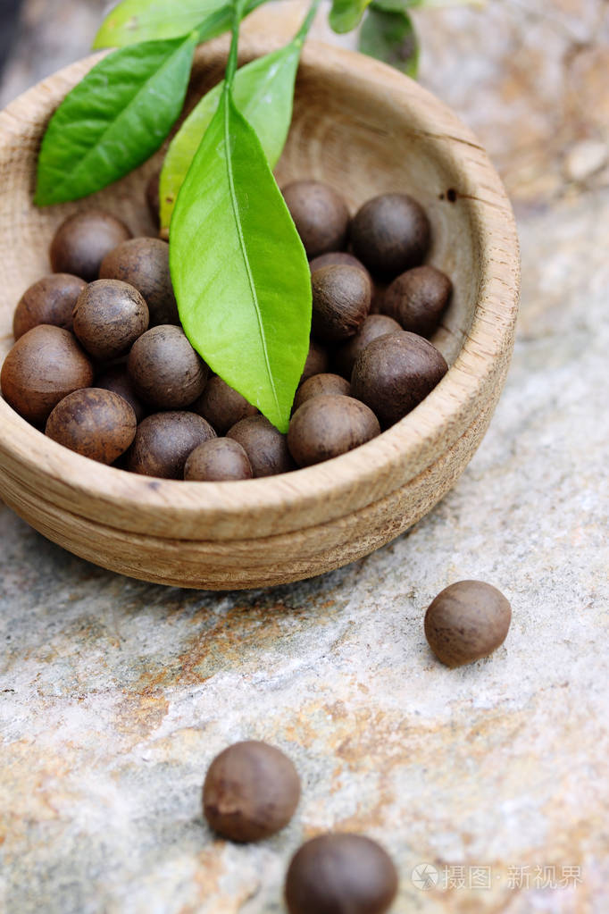 茶树的大圆形种子