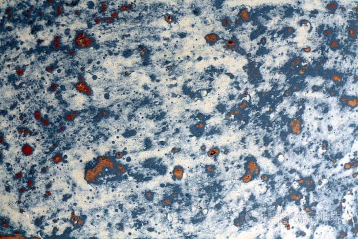 部分旧陶瓷板关闭设计的抽象背景和纹理