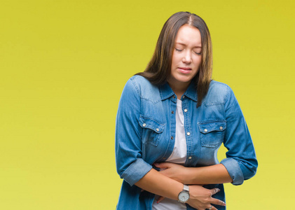 美女肚子疼图片