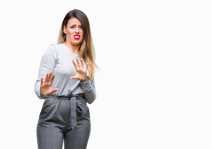 举起双手. 令人讨厌的概念.照片