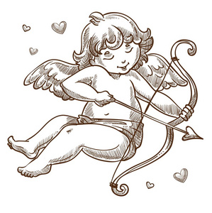 丘比特射箭图片