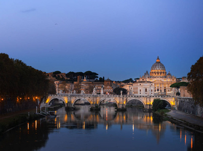 s cathedral in  sunrise time, Rome, Italy